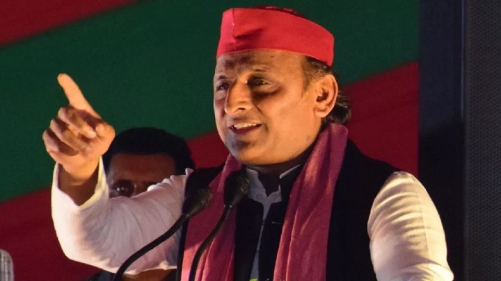 Akhilesh Yadav took a dig at the ruckus at Bhadohi MP's place