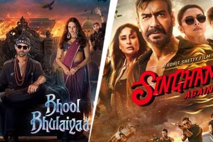 Bhool Bhulaiyaa 3 gave a tough competition to 'Singham' in the Monday test