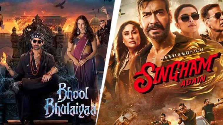 Bhool Bhulaiyaa 3 gave a tough competition to 'Singham' in the Monday test