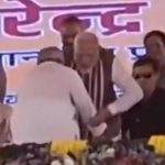 CM Nitish arrived and touched PM Modi feet