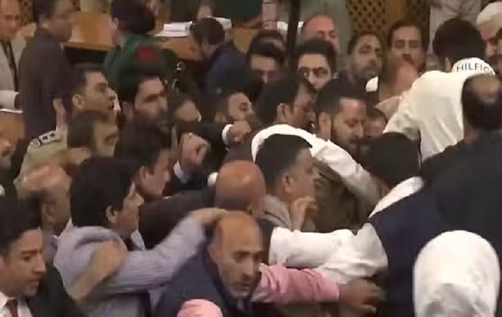 Chaos in Jammu and Kashmir assembly