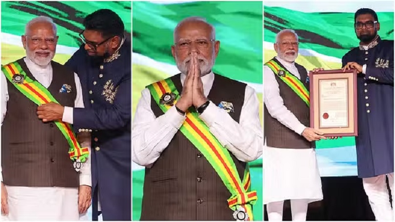 PM Modi awarded Guyana's highest civilian honour 'Order of Excellence'