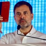 Political uproar over the red book distributed in Rahul Gandhi's rally