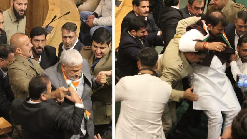 Ruckus in Jammu and Kashmir Assembly on the third day over Article 370