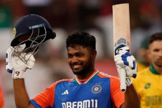 Sanju Samson scored a century in the first T20I against South Africa