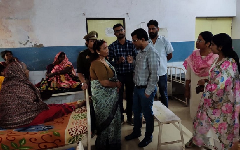 Women Commission member did a surprise inspection of CHC Sonbhadra