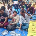 the students' protest continues for the fifth day in Prayagraj