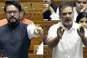 Anurag Thakur hits back at Rahul Gandhi in Parliament