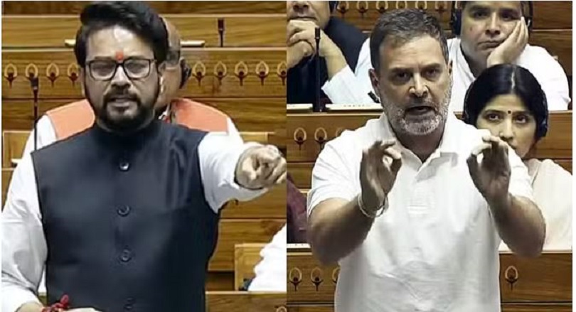 Anurag Thakur hits back at Rahul Gandhi in Parliament