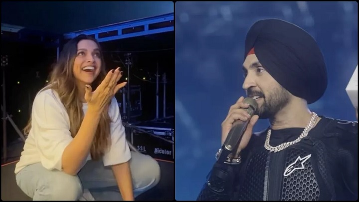 Deepika Padukone reached Diljit Dosanjh's concert