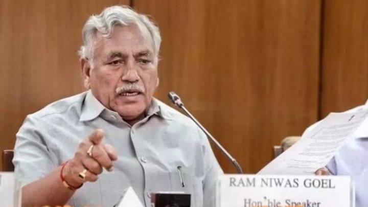 Delhi Assembly Speaker Ram Niwas Goyal will not contest elections