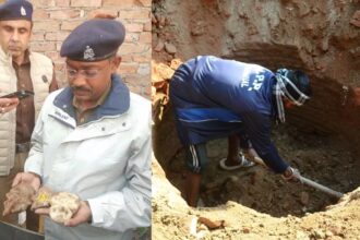 Idols of gods found in the well of the temple in Sambhal