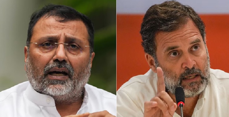 Nishikant Dubey and Rahul gandhi