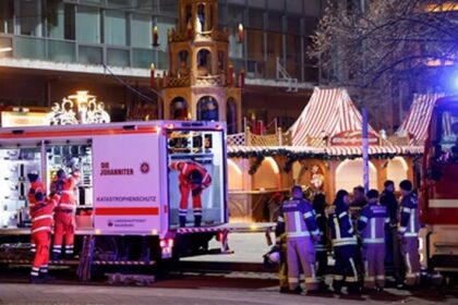 Saudi doctor drives car into crowd in market in Germany