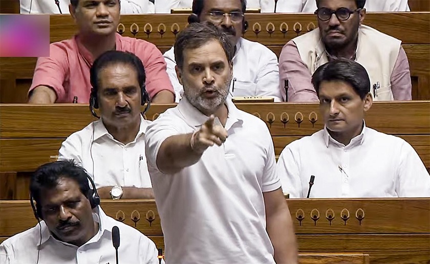 rahul gandhi in lok sabha today