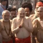 Amit Shah took a dip with saints and sages in Maha Kumbh