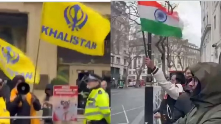 Indians gave a befitting reply to the Khalistanis in London