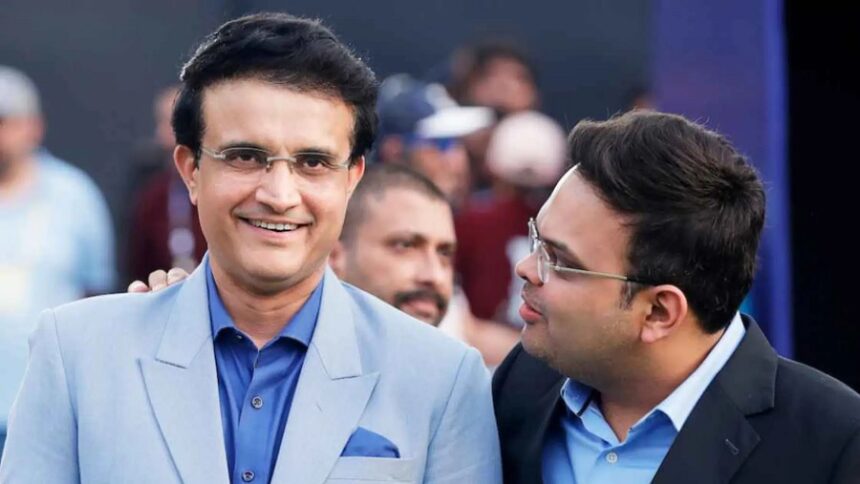 Jay Shah and Sourav Ganguly