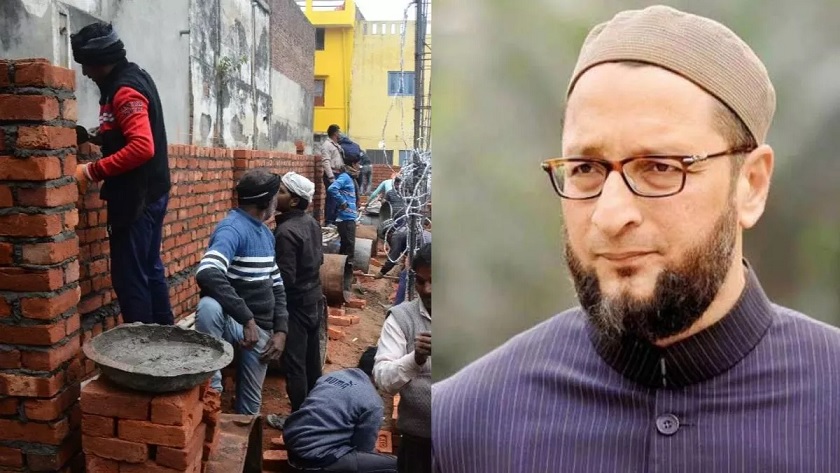 Owaisi said- Police post is being built on Waqf property in Sambhal