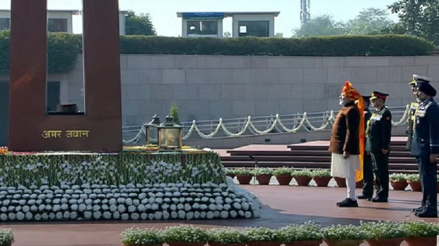 PM Modi reached the National War Memorial