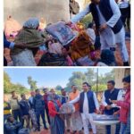 Raebareli Congress leader Atul Singh distributed blankets