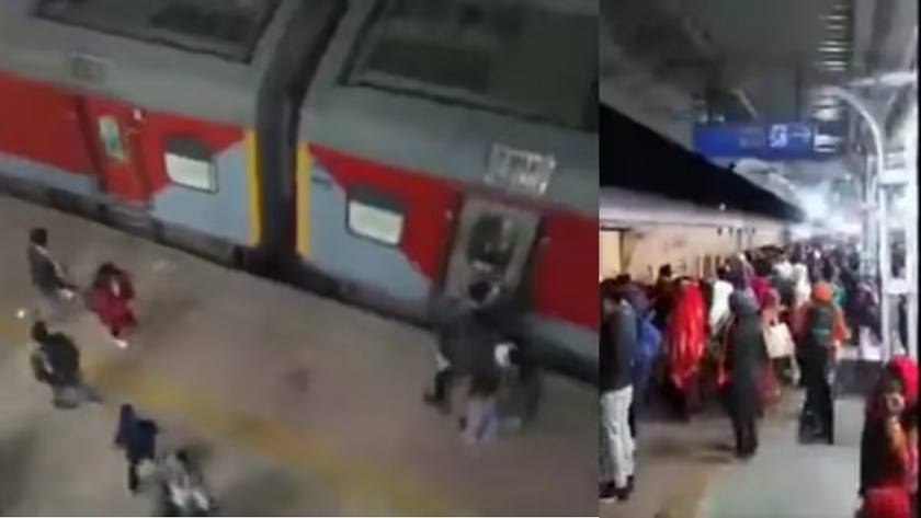 Train going from Jhansi to Prayagraj attacked