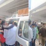 A bus ran over passengers waiting for a vehicle in Ghaziabad