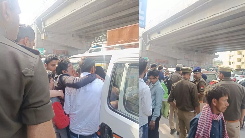 A bus ran over passengers waiting for a vehicle in Ghaziabad