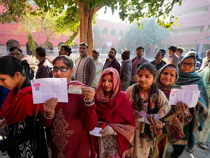 Delhi chunav 2025 Voting