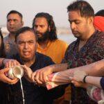 Four generations of the Ambani family took a dip in the Sangam