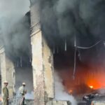 Huge fire in Noida's plastic factory