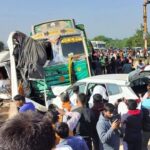 Jabalpur A traveler returning from Maha Kumbh collided with a truck