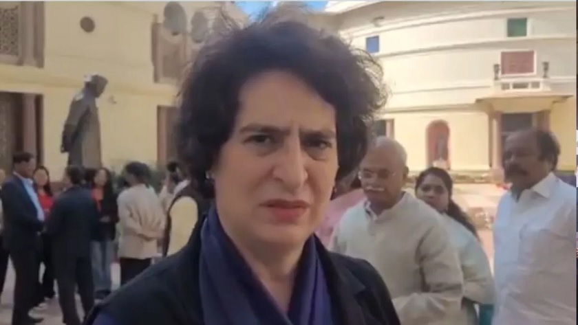 Priyanka Gandhi expressed displeasure