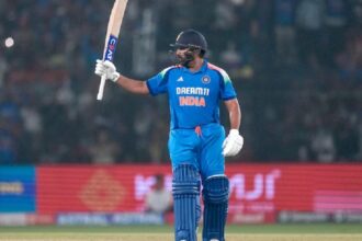 Rohit Sharma scored a century against England in Cuttack