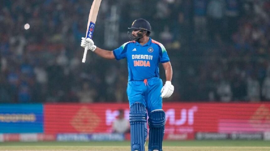 Rohit Sharma scored a century against England in Cuttack