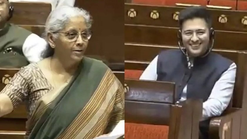 Nirmala Sitharaman praised Raghav Chadha in Parliament
