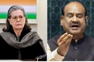 Om Birla got angry on Sonia's statement