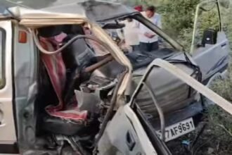 shahjahanpur-news:-पेड़-से-टकरा-गई-तेज-रफ्तार-कार…-100-साल-की-वृद्धा-की-मौत,-छह-लोग-घायल