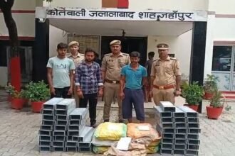 shahjahanpur-news:-गंगा-एक्सप्रेसवे-के-निर्माण-का-सामान-चोरी-कर-बेचा,-कबाड़ी-समेत-तीन-आरोपी-गिरफ्तार