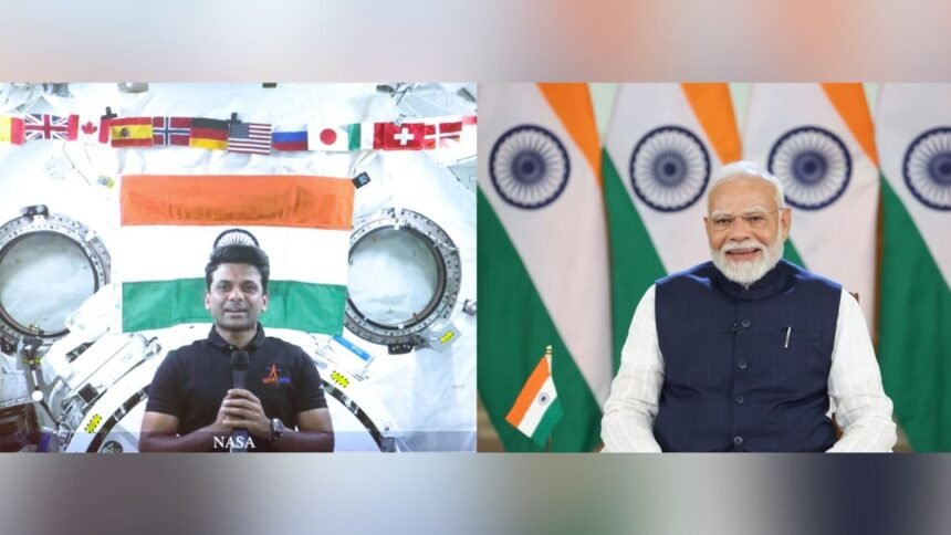 एस्ट्रोनॉट-शुभांशु-शुक्ला-से-pm-मोदी-ने-की-बात,-कहा-“अंतरिक्ष-में-भारत-का-परचम-लहराने-के-लिए-शुभकामनाएं”