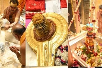 sawan-2025:-सावन-के-पहले-दिन-विश्वनाथ-धाम-में-उमड़े-श्रद्धालु,-भक्तों-पर-हुई-पुष्पवर्षा;-गूंजा-हर-हर-महादेव