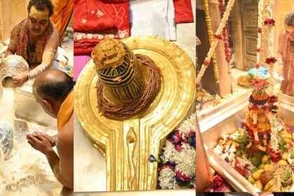 sawan-2025:-सावन-के-पहले-दिन-विश्वनाथ-धाम-में-उमड़े-श्रद्धालु,-भक्तों-पर-हुई-पुष्पवर्षा;-गूंजा-हर-हर-महादेव