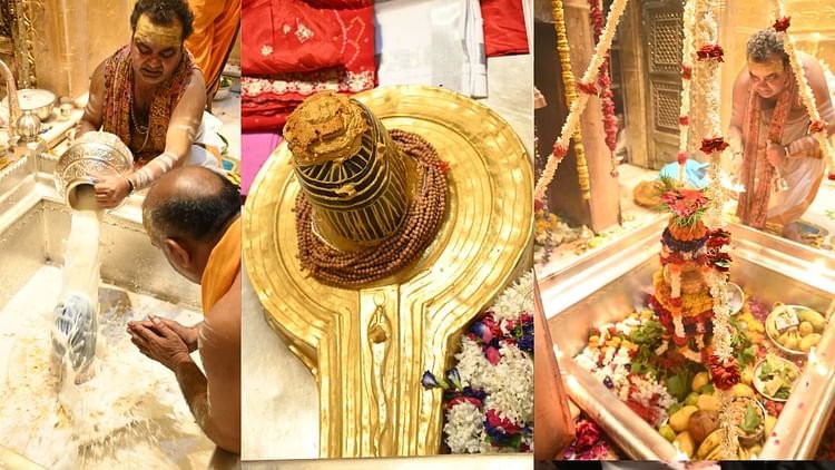 sawan-2025:-सावन-के-पहले-दिन-विश्वनाथ-धाम-में-उमड़े-श्रद्धालु,-भक्तों-पर-हुई-पुष्पवर्षा;-गूंजा-हर-हर-महादेव