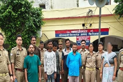 up:-फिरोजाबाद-की-नामी-कॉलोनी-और-आलीशान-घर…आंगन-में-महिला-करा-रही-थी-ऐसा-काम,-पुलिस-भी-चकरा-गई