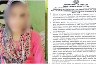 भिवानी-शिक्षिका-हत्याकांड-मामले-ने-पकड़ा-तूल,-हरियाणा-के-इन-जिलों-में-मोबाइल-इंटरनेट-सेवा-बंद