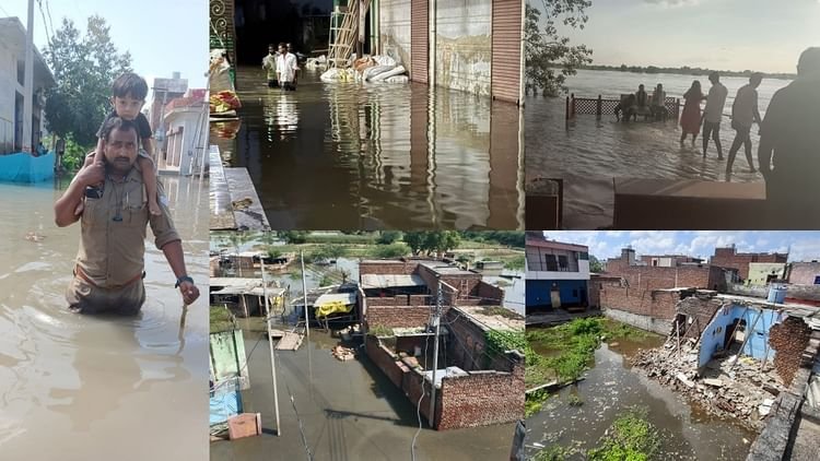 up:-मथुरा-वृंदावन-में-यमुना-ने-मचाई-तबाही…धराशायी-हुआ-घर,-आठ-भैंसों-की-मौत;-12वीं-तक-के-सभी-स्कूल-बंद