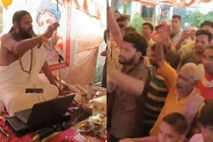 इटावा-जैसा-मामला:-पारस-मौर्य-पर-पहचान-छिपाकर-कथा-करने-का-आरोप,-ब्राह्मण-समाज-में-भड़का-रोष,-मांगनी-पड़ी-माफी