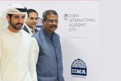 iim-अहमदाबाद-के-दुबई-कैंपस-का-उद्घाटन,-शिक्षा-मंत्री-धर्मेंद्र-प्रधान-ने-कहा-‘भारत-का-बेस्ट-दुनिया-तक-पहुंचेगा’