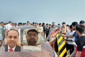 up-news:-बदायूं-में-निर्माणाधीन-गंगा-एक्सप्रेसवे-पर-पलटी-तेज-रफ्तार-कार,-दो-सराफा-कारोबारियों-की-मौत