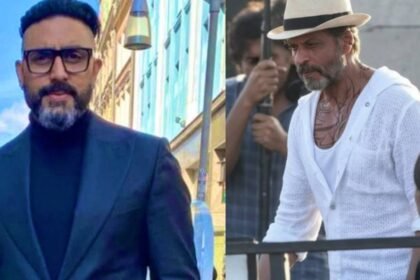 नहीं-देखा-होगा-शाहरुख-खान-का-ऐसा-लुक,-किंग-के-सेट-से-लीक-हुई-तस्वीरें,-अभिषेक-बच्चन-भी-बटोर-रहे-सुर्खियां